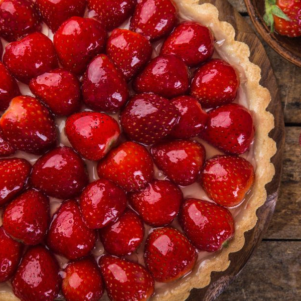 🥣 Shiny & crispy-melty strawberry tart 🍓✨
