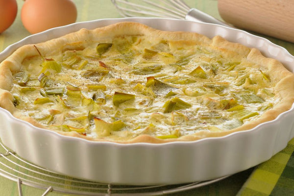 🥧 Soft & crispy-cheesy leek tart