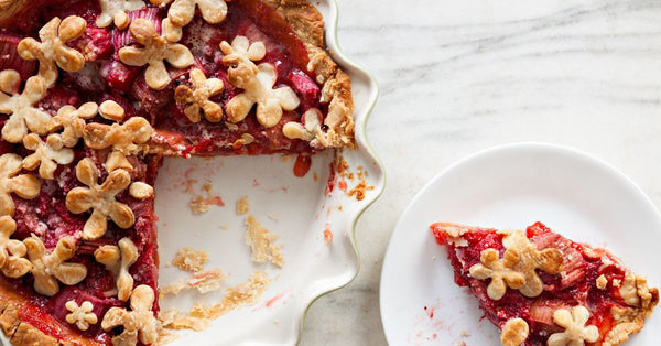🥧 Soft & crispy-tangy rhubarb tart 🍰