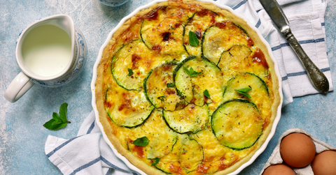 🥧 Quiche courgette chèvre fondante & dorée 🐐 - Neary - Livraison panier de fruits et légumes