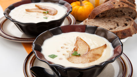🥣 Velouté panais & poire, noisettes grillées 🌰🍐 - Neary - Livraison panier de fruits et légumes