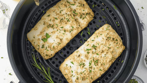 🐟 Dos de Cabillaud au Air Fryer : Cuisson nacrée et chapelure aux herbes