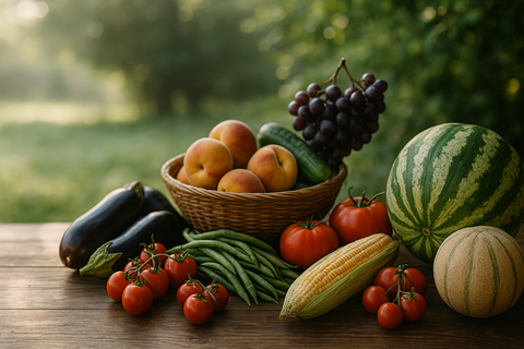 Quels fruits et légumes choisir en août ? Le guide fraîcheur et recettes pour manger de saison - Neary - Livraison panier de fruits et légumes