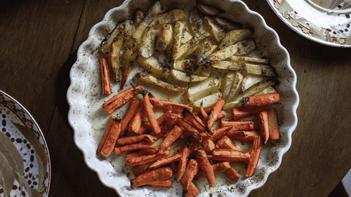Comment faire des frites de courge au four