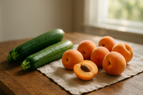 Faites le plein de recettes fraîches : que cuisiner avec les abricots et courgettes de saison en août ? - Neary - Livraison panier de fruits et légumes