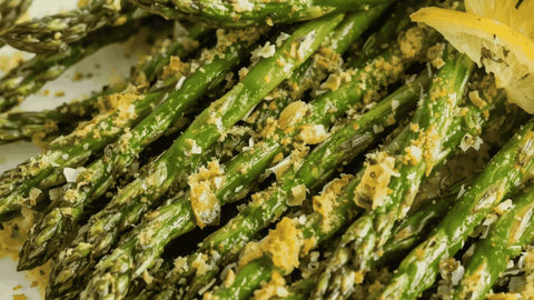🌱 Asperges Vertes Rôties au Air Fryer avec Parmesan et Citron