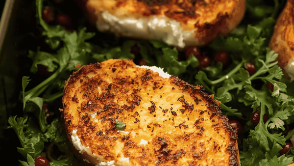 🥗 Toasts de Chèvre Chaud au Air Fryer (15 min) : sur lit de salade – Neary