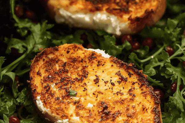 🥗 Toasts de Chèvre Chaud au Air Fryer (15 min) : sur lit de salade – Neary