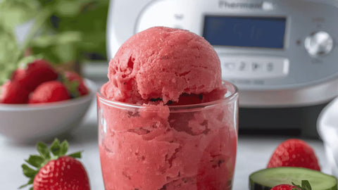 🥒 Sorbet express au Thermomix : utiliser des fruits surgelés sans casser le moteur 🍓