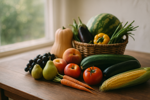 Livraison panier de fruits et légumes à Nancy, Metz et villages alentours - Quels fruits et légumes savourer en août 2024 ? Calendrier et astuces pour cuisiner de saison - Neary