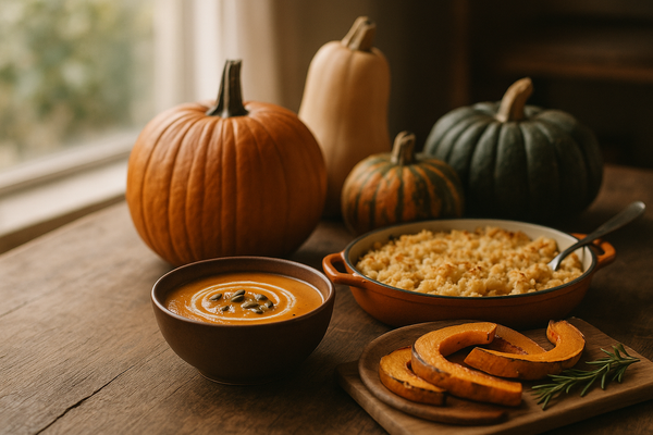 Comment réussir vos recettes d’automne avec les courges de saison : astuces et idées gourmandes - Neary - Livraison panier de fruits et légumes