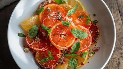 🥗 Salade d’agrumes d’hiver à la clémentine et menthe fraîche