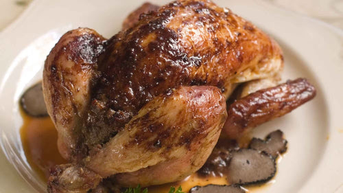 🥣 Chapon rôti aux morilles (ou aux cèpes) 🦃🍄 - Neary - Livraison panier de fruits et légumes