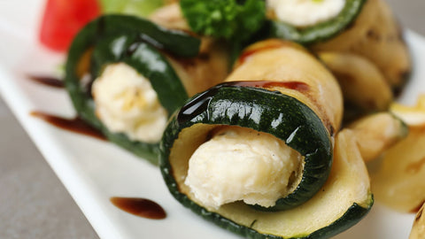 Courgettes rondes farcies au chèvre crémeux : la recette facile - Neary - Livraison panier de fruits et légumes
