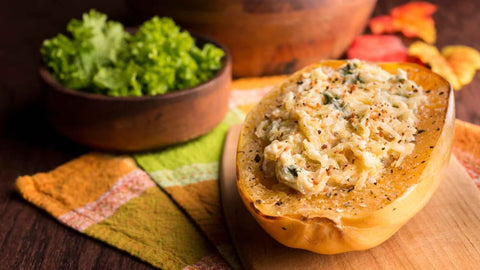 🥣 Gratin de courge spaghetti façon carbonara 🎃🥓🧀 - Neary - Livraison panier de fruits et légumes