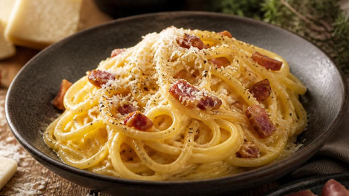 Pâtes Carbonara Authentique Recette Romaine - Facile & Délicieuse