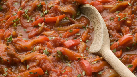Pipérade — Recette régionale de Nouvelle-Aquitaine 🍅