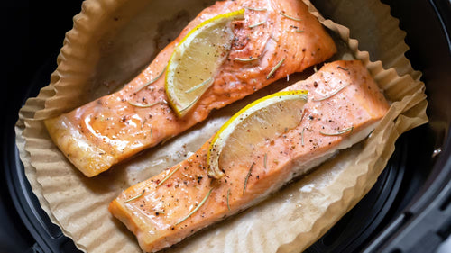 Saumon Filet Air Fryer: Peau Croustillante, Chair Fondante