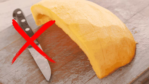 Comment éplucher une courge butternut facilement (astuce sans couteau)