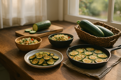 Les secrets pour cuisiner facilement les courgettes en été : recettes et astuces anti-gaspi - Neary - Livraison panier de fruits et légumes