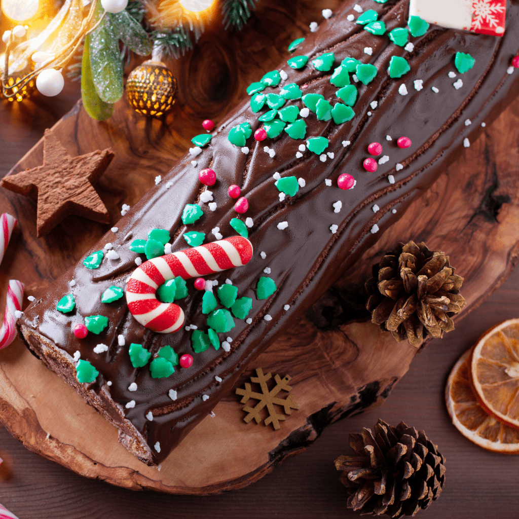 Bûche de Noël aux poires et au chocolat- Recette facile by Neary