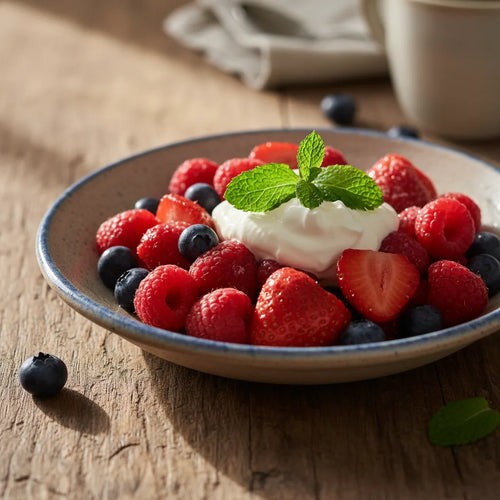 Des fruits rouges juteux et entiers, délicatement préparés pour une congélation qui préserve leur fraîcheur.