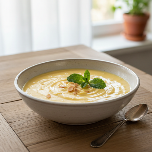 Crème pâtissière Thermomix onctueuse et dorée, douce et gourmande, parfaite pour garnir vos desserts.