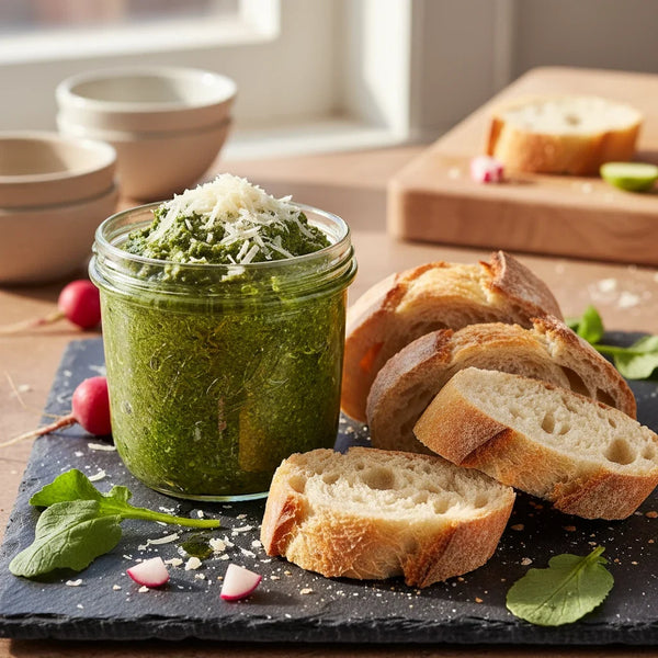 Ne jetez plus les fanes de radis : mon pesto zéro-gaspi ultra-crémeux qui change tout !