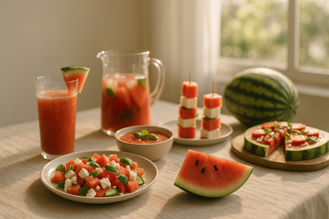 Recettes fraîcheur : 5 idées faciles avec la pastèque, star de l'été 2024 🍉 - Neary - Livraison panier de fruits et légumes