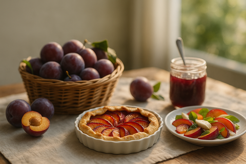 Recettes fraîches et idées gourmandes pour sublimer la prune, star des marchés d’août