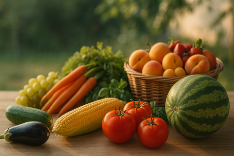 Quels fruits et légumes choisir en août 2024 ? Le calendrier malin pour des recettes estivales vitaminées - Neary - Livraison panier de fruits et légumes