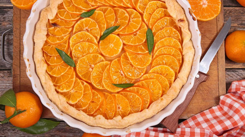 🥧 Tarte fine à la clémentine et au miel : douce et dorée
