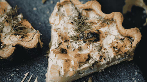 Comment faire une tarte salée au potimarron et chèvre
