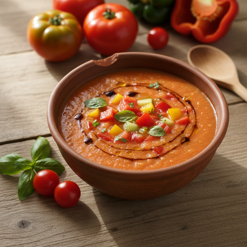 Gaspacho de Tomates et Poivrons : La Recette Sans Cuisson Qui Va Vous Rafraîchir Tout l'Été - Neary - Livraison panier de fruits et légumes