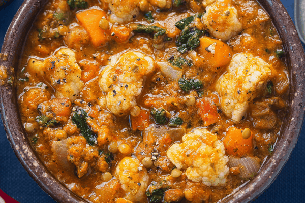 Cauliflower and Lentil Stew