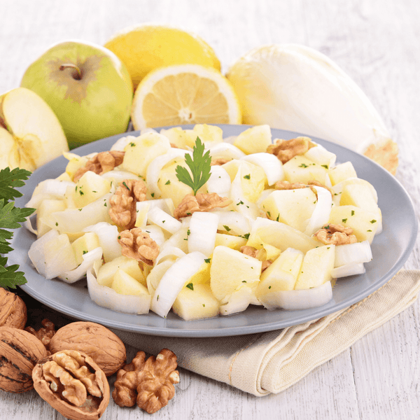 Endive, apple and walnut salad