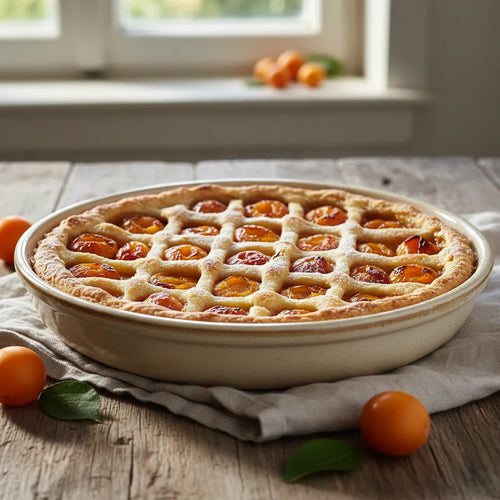 Exquise tarte maison aux mirabelles de Lorraine, pâte croustillante et fruits fondants, saveur estivale.