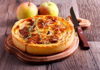 Tarte salée au brie et aux pommes - Neary