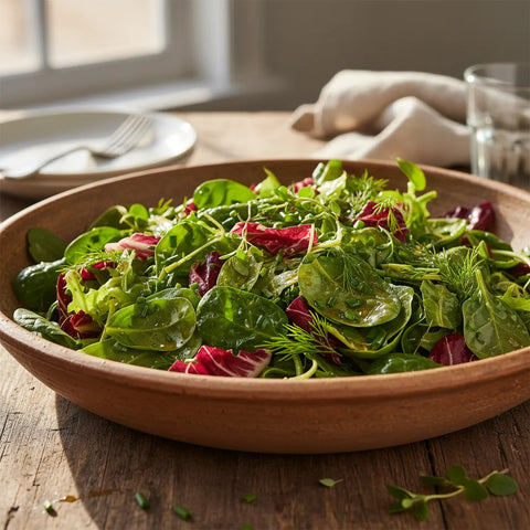 Vinaigrette maison équilibrée, fraîche et savoureuse, parfaite pour sublimer toutes vos salades.