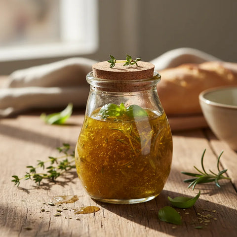 Vinaigrette maison parfaite : onctueuse, pleine de saveurs et équilibrée, pour sublimer chaque plat.