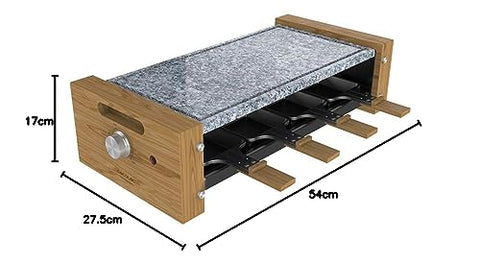 Cecotec Raclette en Bois Cheese&Grill 8200 Wood Black – 1200 W ⚡