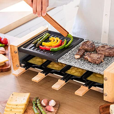 Cecotec Raclette en Bois Cheese&Grill 8200 Wood Black – 1200 W ⚡