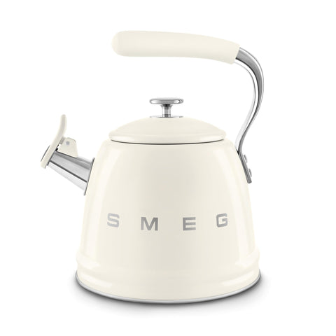 Smeg WKF Whistling Kettle – 2.3 L, Stainless Steel &amp; Silicone Handle