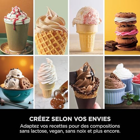 🍨 Ninja CREAMi™ Deluxe NC501EU – Sorbetière & boissons glacées (10 fonctions) – Argent