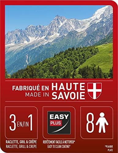 Tefal Raclette Colormania 3-en-1 🇫🇷 – Raclette, Grill & Crêpière – 8 Coupelles