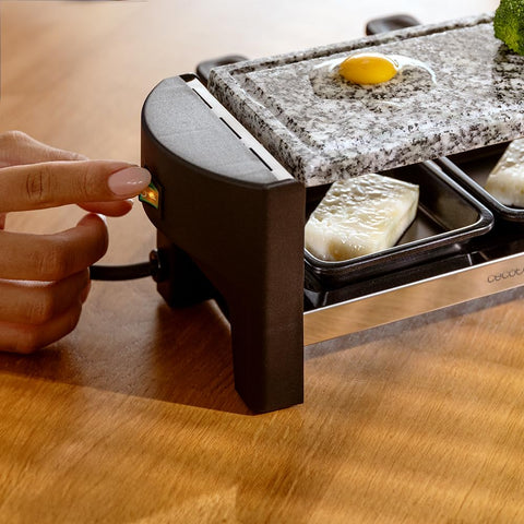 Cecotec Raclette en Bois Cheese&Grill 8200 Wood Black – 1200 W ⚡