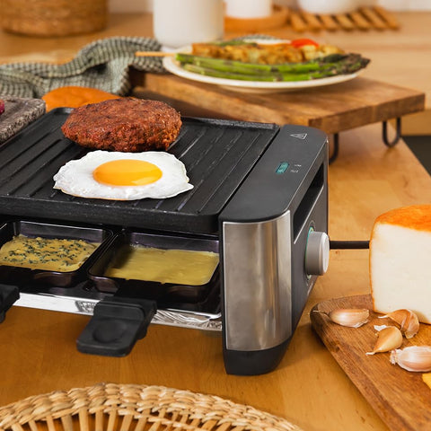 Cecotec Raclette en Bois Cheese&Grill 8200 Wood Black – 1200 W ⚡