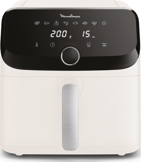 Moulinex Easy Fry Mega, air fryer compact, Mono tiroir 7.5 L, Jusqu’à 8 personnes, 8 programmes, noir EZ8558F0
