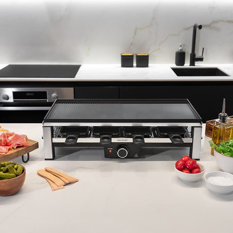Cecotec Raclette en Bois Cheese&Grill 8200 Wood Black – 1200 W ⚡