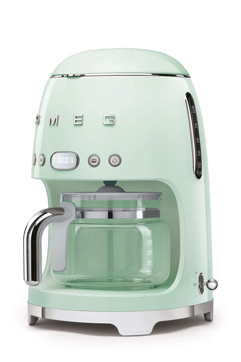 Smeg DCF02BLMEU Filter Coffee Machine – 12 Cups, Aroma Function, Autostart &amp; Keep Warm
